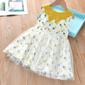 Vestido Infantil Frutinhas Tule