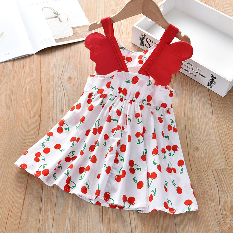 Vestido Infantil Cerejinhas