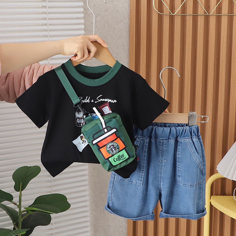 Conjunto Infantil Masculino Moderno Coffe