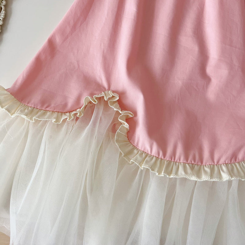 Vestido Infantil Barrinha de Tule