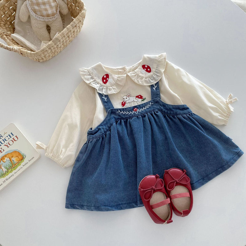 Conjunto Infantil Feminina Coelhinho e Jeans