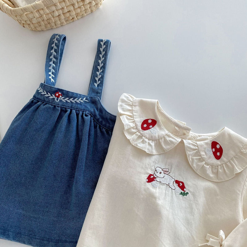 Conjunto Infantil Feminina Coelhinho e Jeans