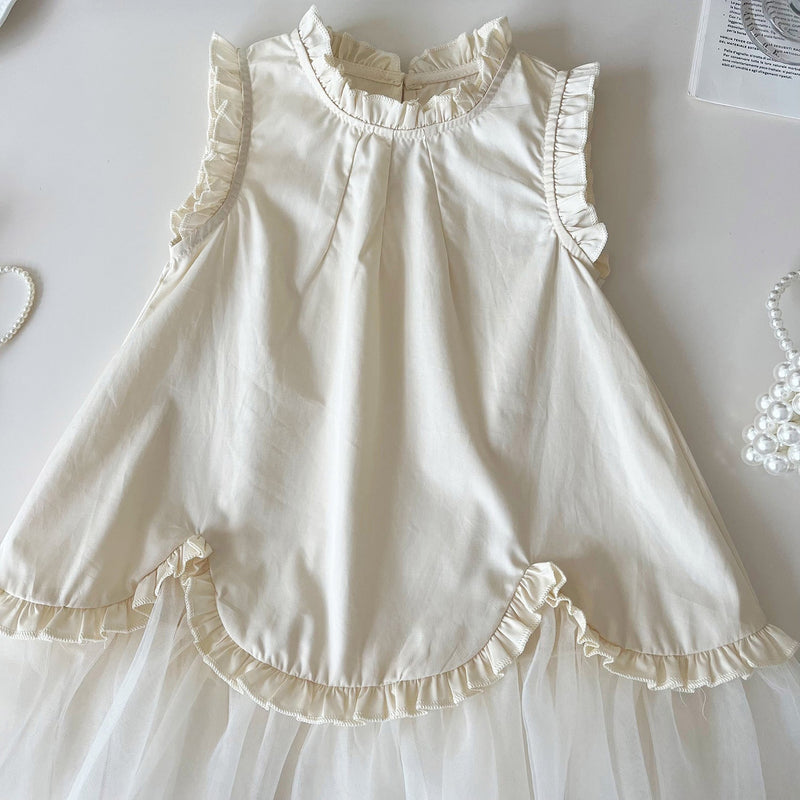 Vestido Infantil Barrinha de Tule