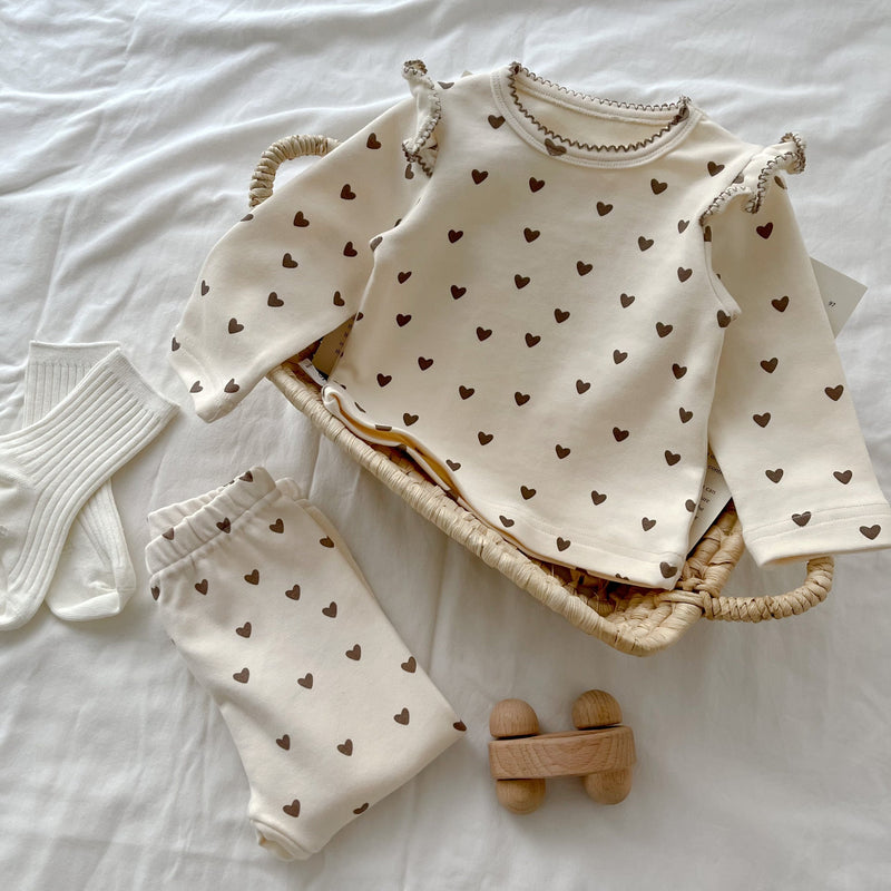 Conjunto Infantil Feminino Coraçõeszinhos