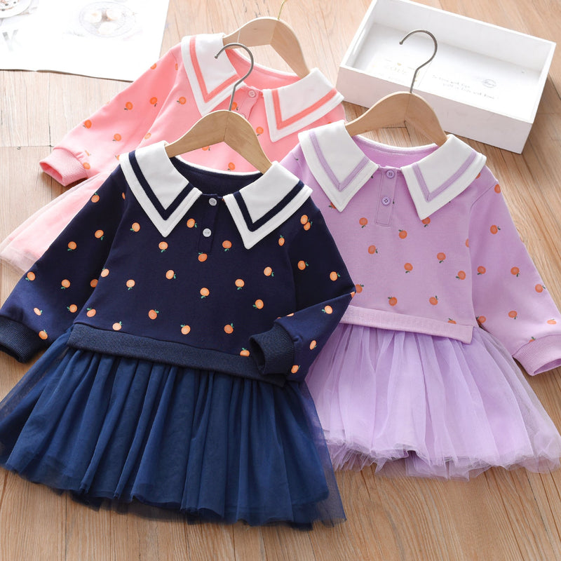 Vestido Infantil Gola Frutinhas