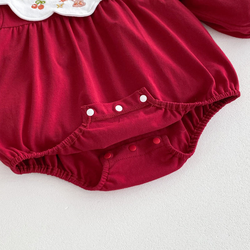 Body Infantil Feminino Vermelho Golinha