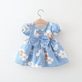 Vestido Infantil Floral Lacinho