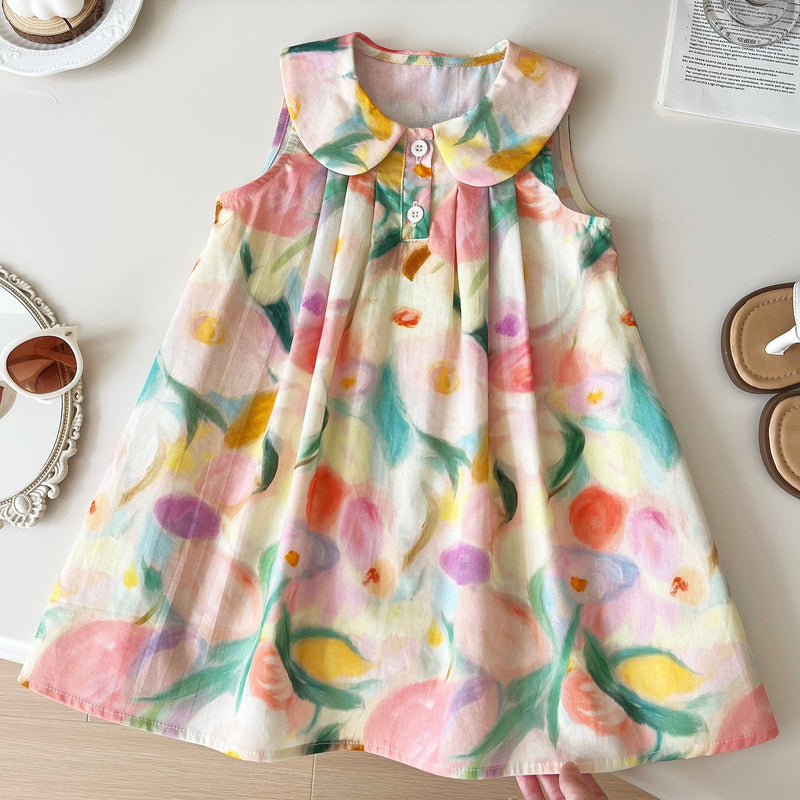 Vestido Infantil Verão Floral