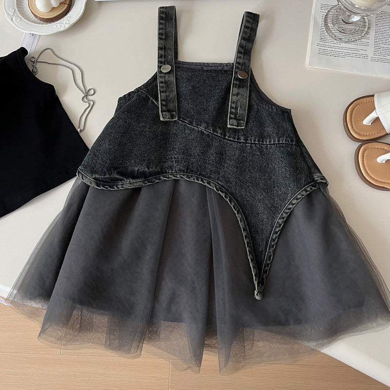 Vestido Infantil Jeans Moderno