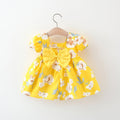 Vestido Infantil Floral Lacinho