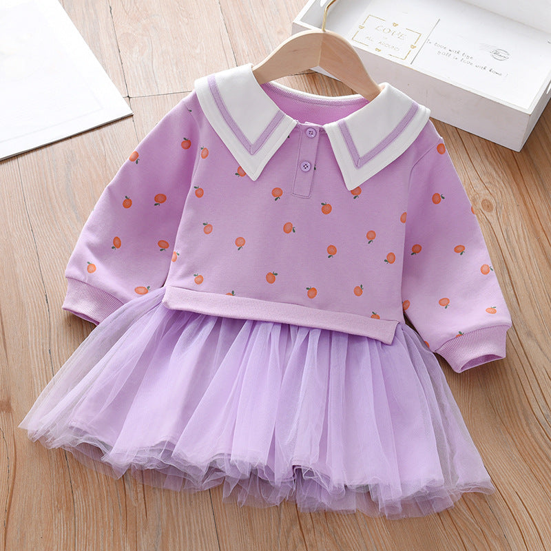 Vestido Infantil Gola Frutinhas