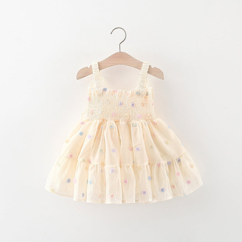 Vestido Infantil Florzinhas com Asa