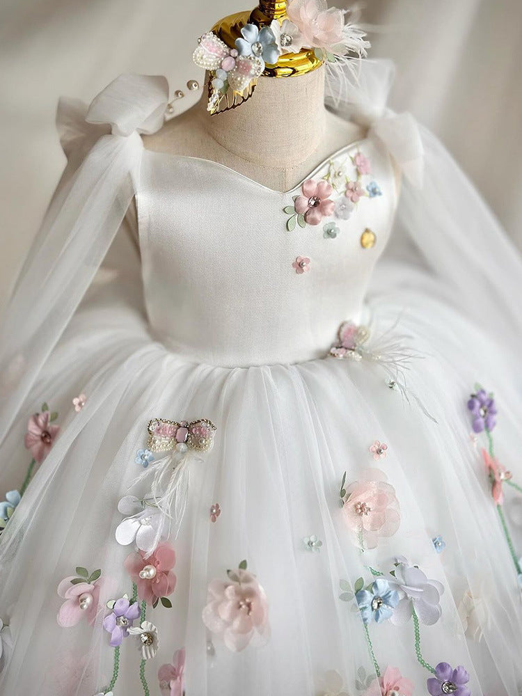 Vestido De Festa Infantil  Encantado Flores