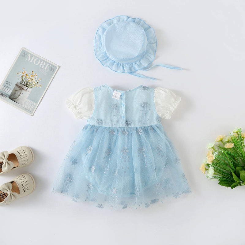 Vestido Infantil Brilhante Lacinho