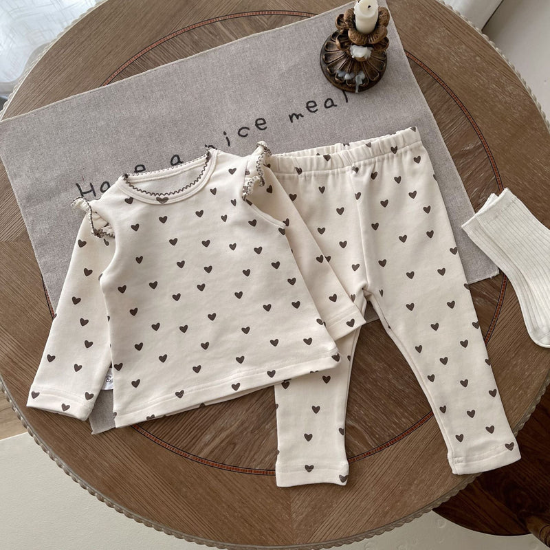 Conjunto Infantil Feminino Coraçõeszinhos