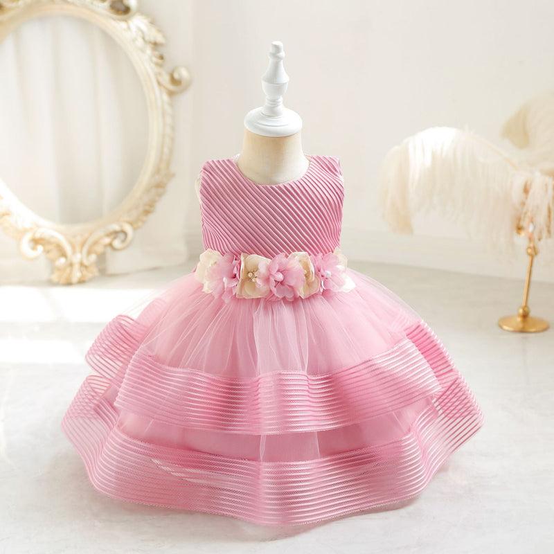 Vestido Infantil De Festa Florzinhas