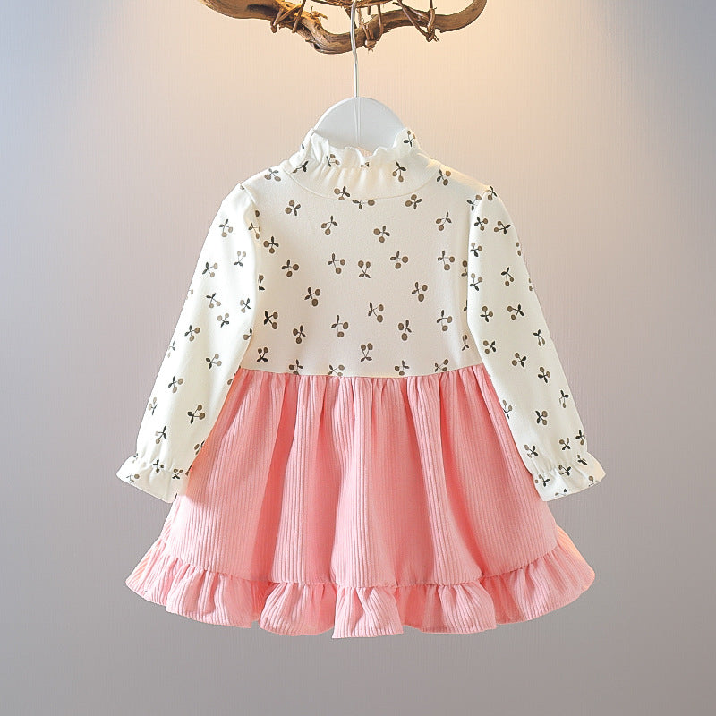 Vestido Infantil Florzinhas Ursinho