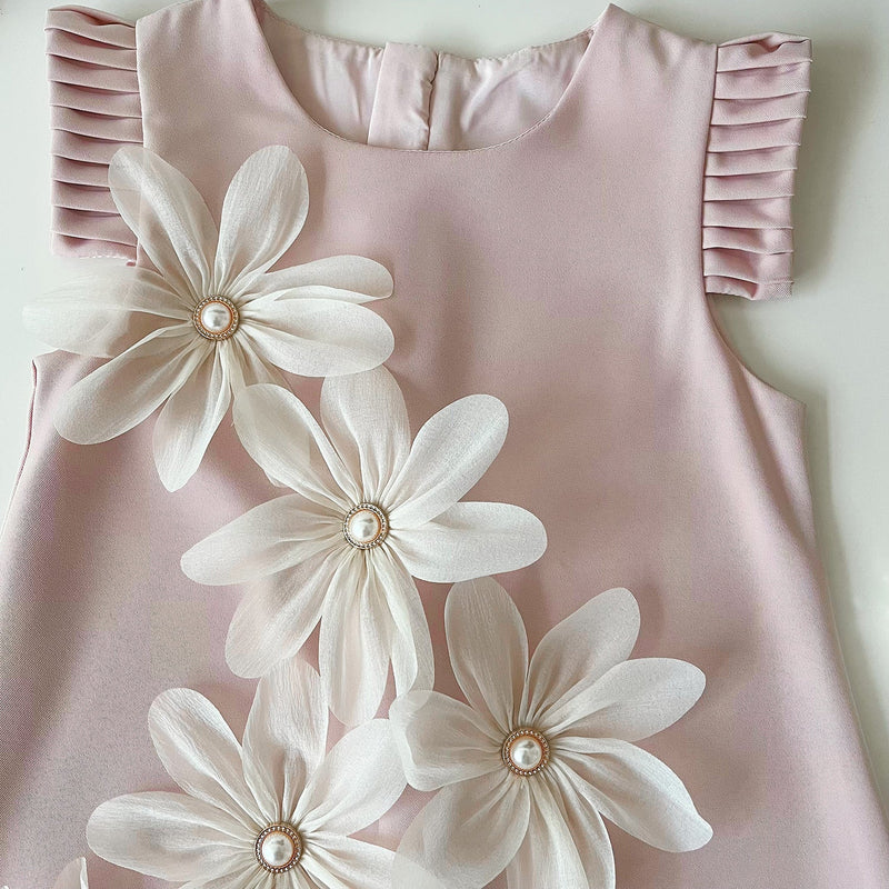 Vestido Infantil Com Flores