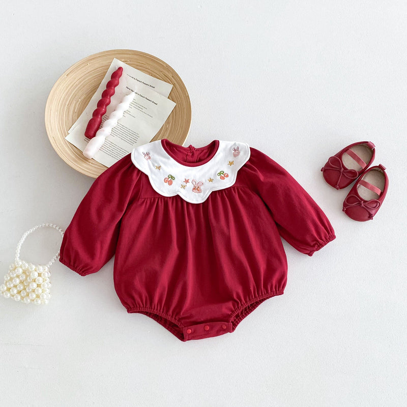 Body Infantil Feminino Vermelho Golinha