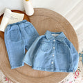 Conjunto Infantil Jeans Bolsinhos