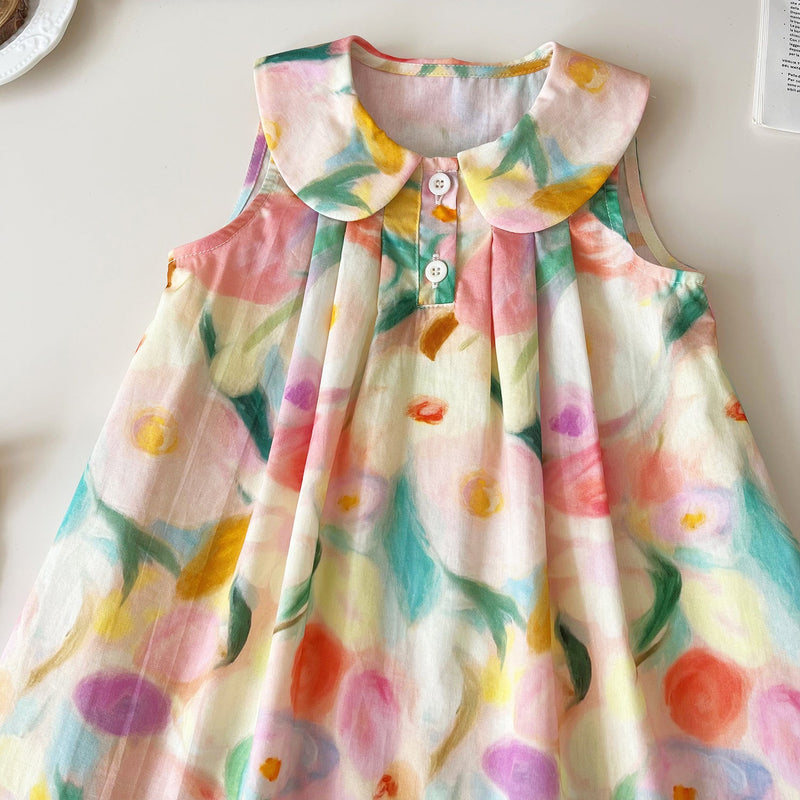 Vestido Infantil Verão Floral