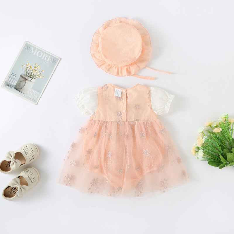 Vestido Infantil Brilhante Lacinho