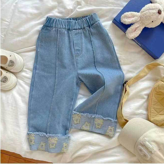 Calça Infantil Jeans Ursinhos