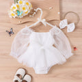 Body Infantil Feminino Tule Laço