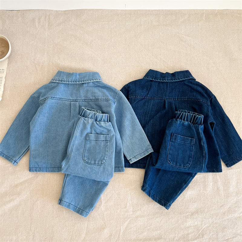 Conjunto Infantil Jeans Bolsinhos