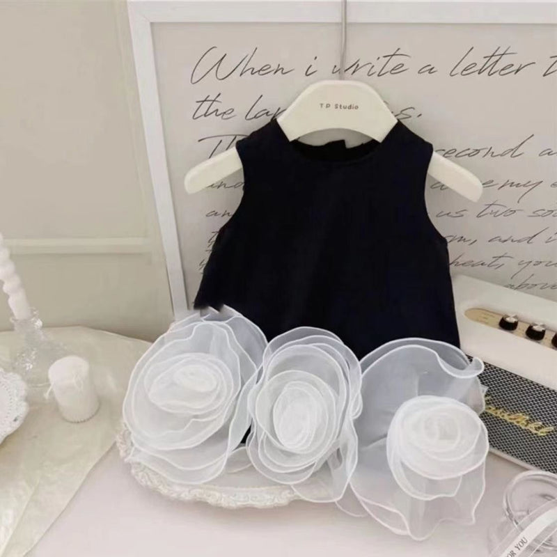 Vestido Infantil Elegante Flores