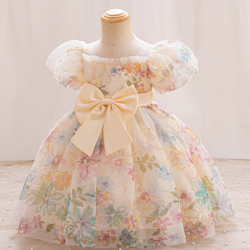 Vestido De Festa Infantil Floral