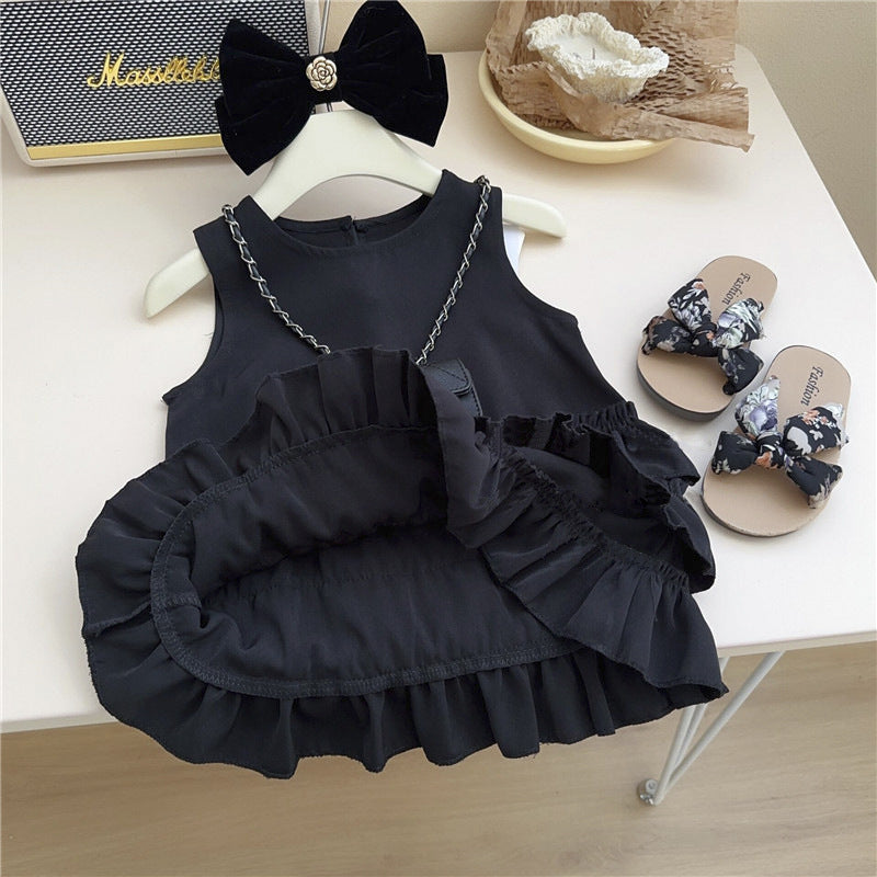 Vestido Infantil Preto Babadinhos