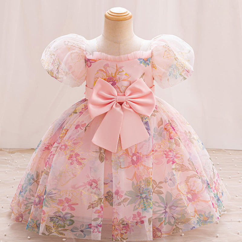 Vestido De Festa Infantil Floral