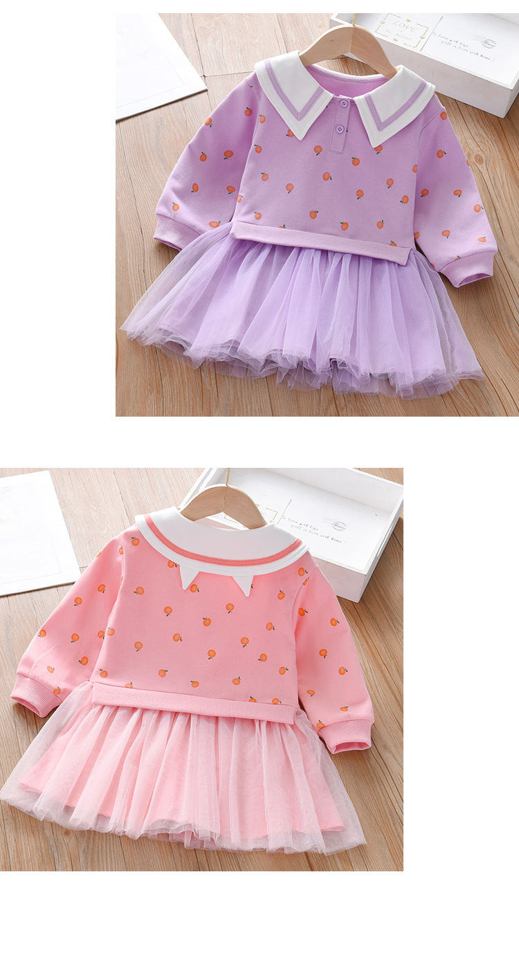 Vestido Infantil Gola Frutinhas