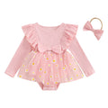 Vestido Infantil Tule Margaridas