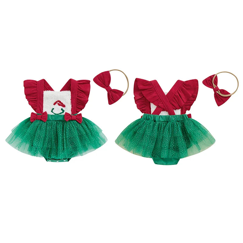 Body Infantil Feminino Natal Lacinhos