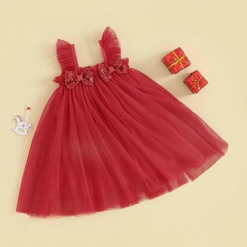 Vestido Infantil Natal Tule Alçinha