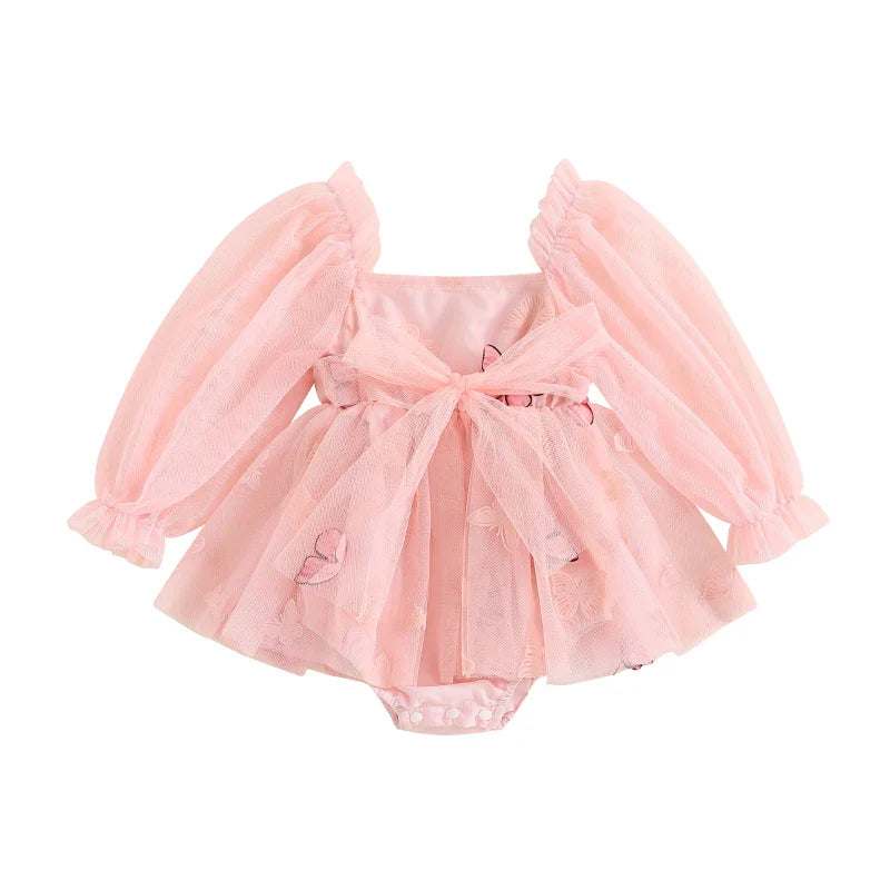 Body Infantil Feminino Tule Borboletinhas