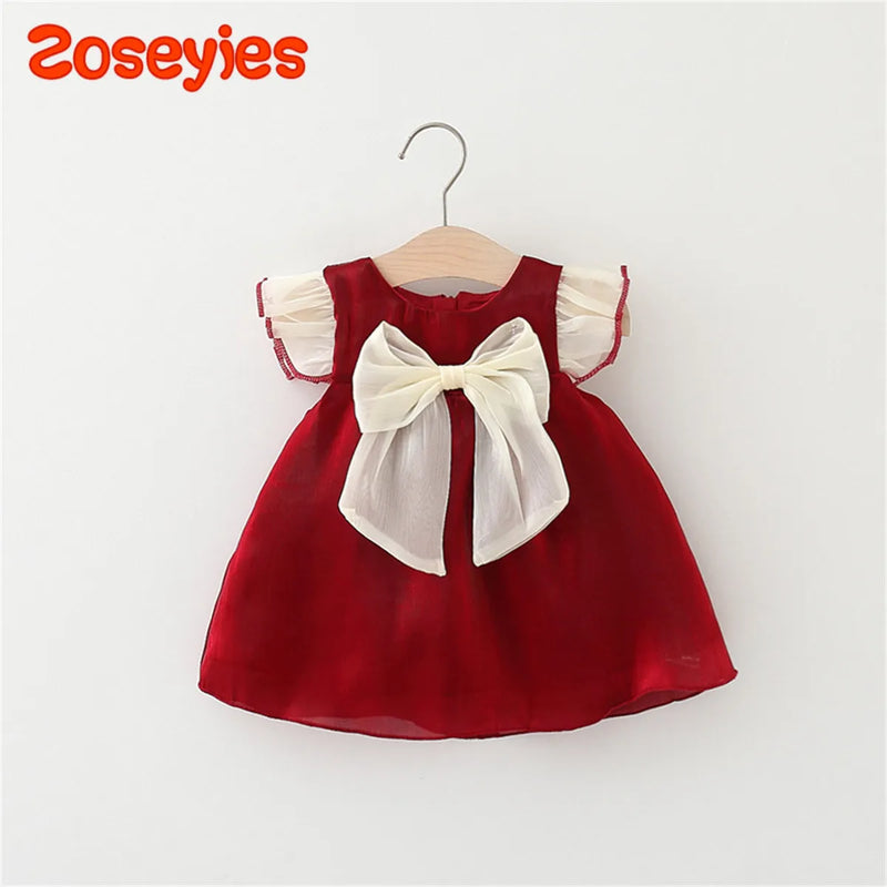 Vestido Infantil Natal Laçinho