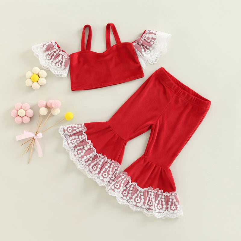 Conjunto Infantil Feminino Natal Rendinha