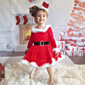 Vestido Infantil Natal Plush Cintinho