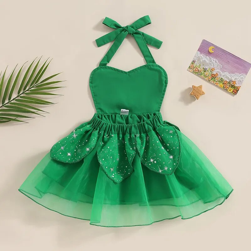 Vestido Infantil Natal Estrelinha Tule