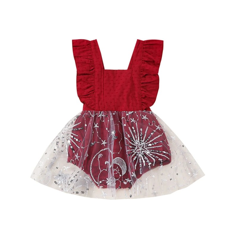 Body Infantil Feminino Natal Brilhante