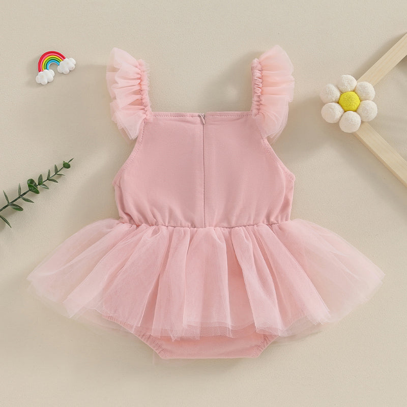 Body Infantil Vestidinho Tule Lacinho