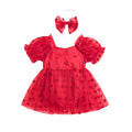 Body Infantil Feminino Corações + Lacinho