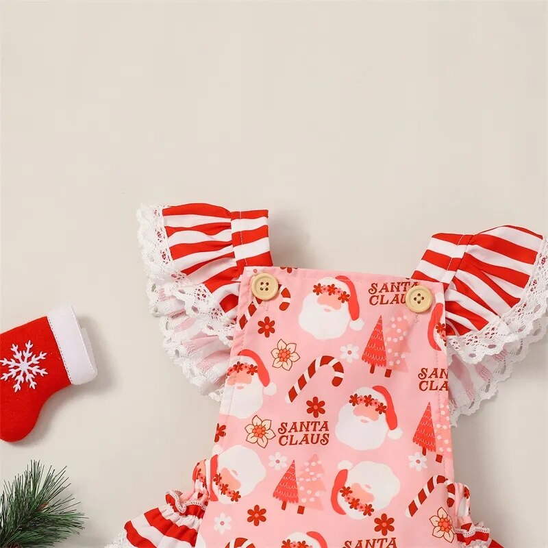 Body Infantil Papai Noel + Laçinho