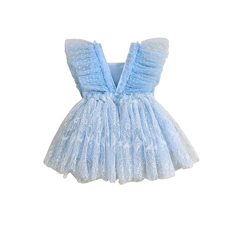 Vestido Infantil Borboletinhas e Tule