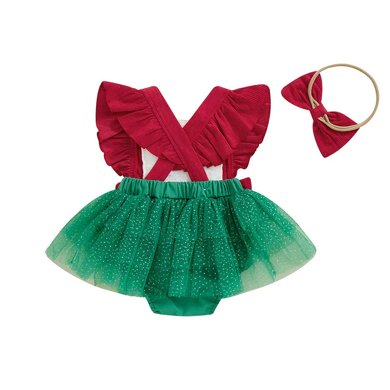 Body Infantil Feminino Natal Lacinhos