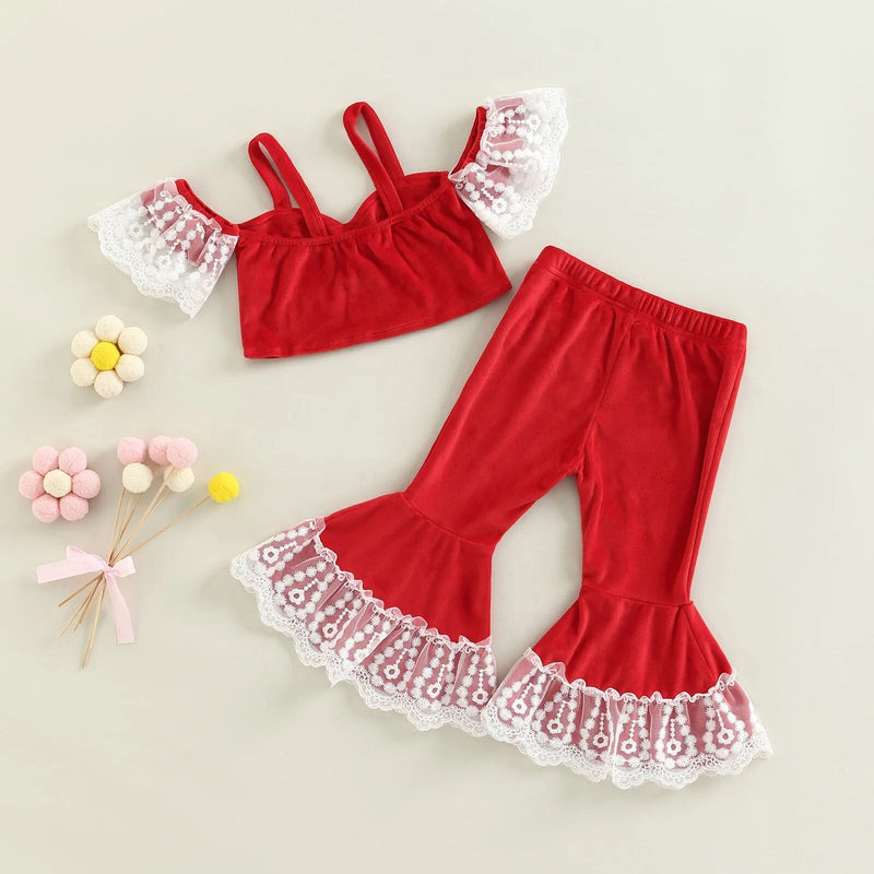 Conjunto Infantil Feminino Natal Rendinha