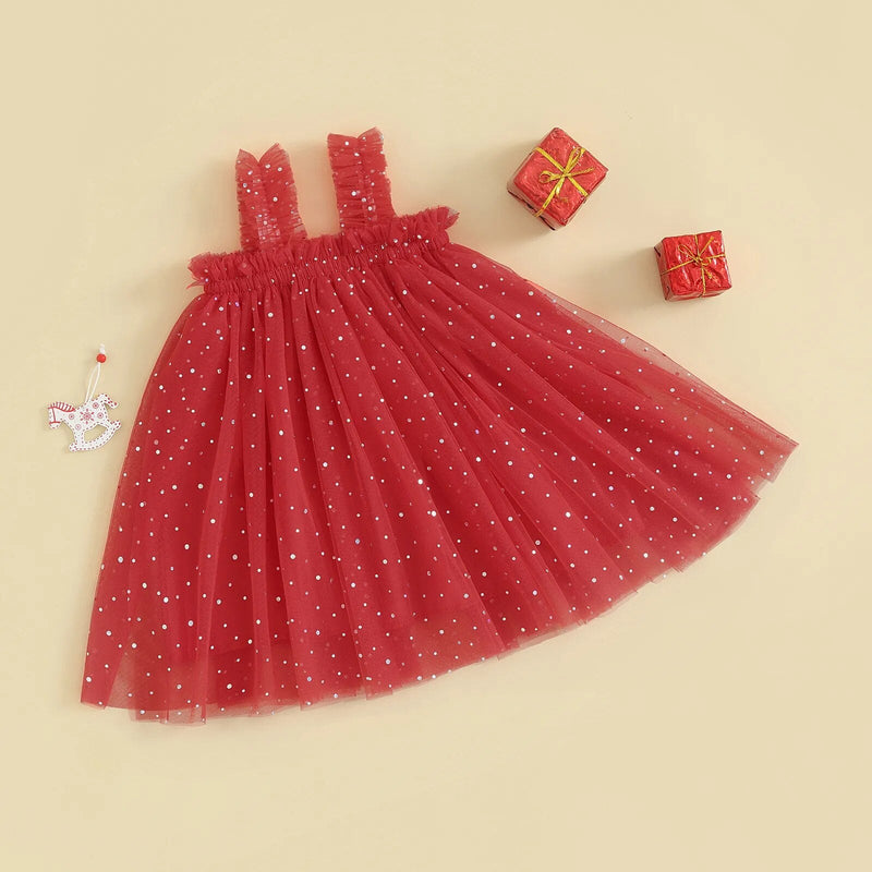 Vestido Infantil Natal Tule Alçinha